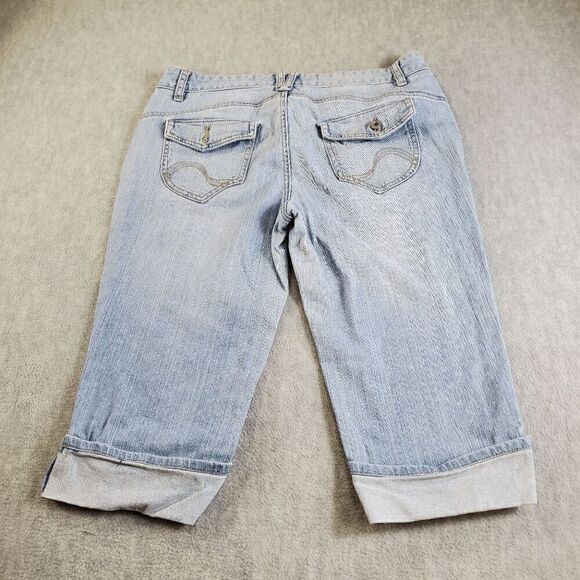 Route 66 Capris Juniors 11/12 Blue Cotton Denim Shorts - Picture 7 of 12